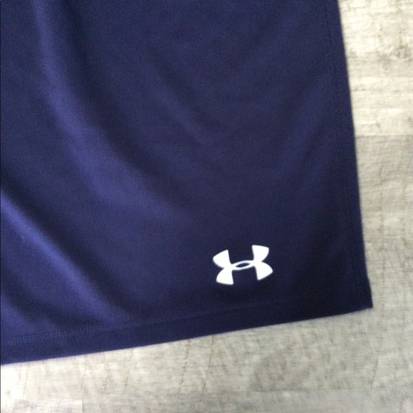 Women’s Under Armour S Small 4 - 6 Shorts Navy Blue Athletic Active Climalite - Picture 4 of 7